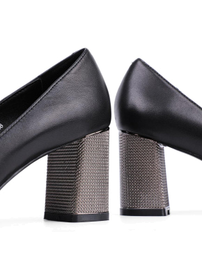 Женские туфли-лодочки MIRATON кожаные с квадратным мысом - фото 2 - Miraton