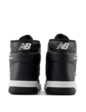 Жіночі черевики хайтопи чорні шкіряні New Balance BB480 - фото 3 - Miraton
