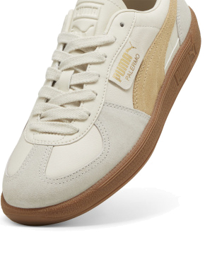 Женские кеды PUMA Palermo Lth Sneakers замшевые молочного цвета - фото 4 - Miraton