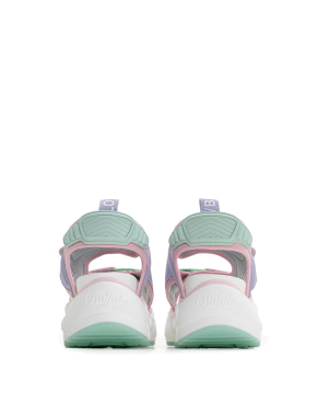 Жіночі сандалі Buffalo Binary Track зі штучної шкіри рожеві - фото 4 - Miraton