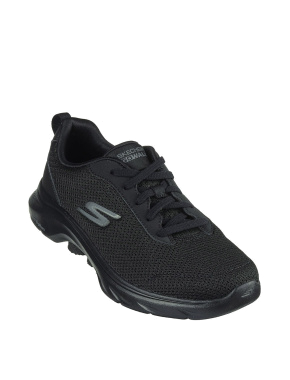 Жіночі кросівки Skechers Go Walk 7 тканинні чорні - фото 2 - Miraton