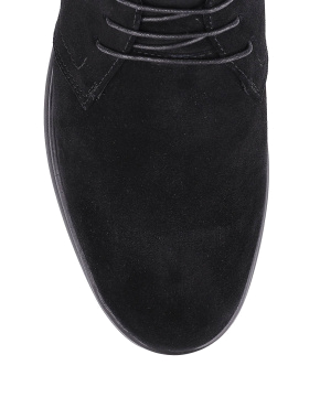 Чоловічі черевики замшеві чорні - фото 4 - Miraton
