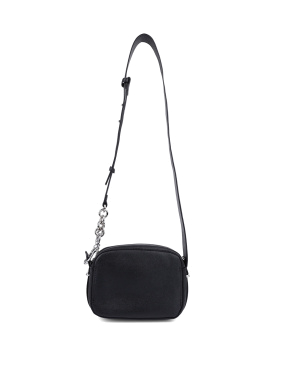 Жіноча сумка camera bag Juicy Couture з екошкіри чорна з логотипом - фото 4 - Miraton