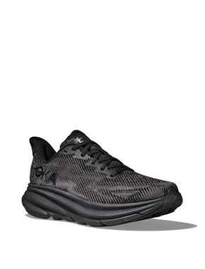 Чоловічі кросівки Hoka Clifton 9 тканинні чорні - фото 2 - Miraton