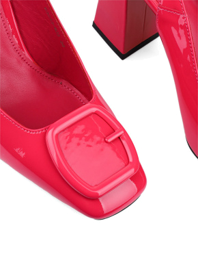 Жіночі туфлі слінгбеки Attizzare лакові рожеві - фото 4 - Miraton