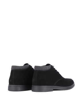Чоловічі чорні замшеві черевики - фото 3 - Miraton