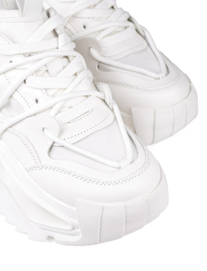 Жіночі кросівки MIRATON шкіряні білі - фото 4 - Miraton