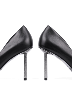 Жіночі туфлі човники MIRATON шкіряні чорні - фото 2 - Miraton