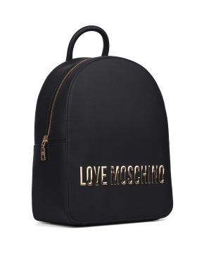 Рюкзак Love Moschino чорний з логотипом - фото 3 - Miraton