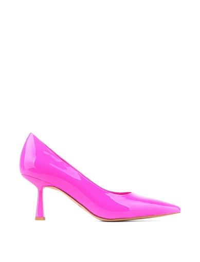 Жіночі туфлі човники MIRATON лакові рожеві фото 1