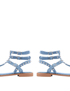 Жіночі сандалі Attizzare зі штучної шкіри сині - фото 2 - Miraton