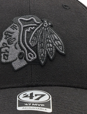 Кепка 47 Brand Chicago Blackhawks чорна - фото 3 - Miraton