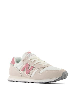 Женские кроссовки New Balance WL373OK2 бежевые замшевые - фото 3 - Miraton