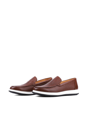 Мужские туфли Miguel Miratez кожаные коричневые - фото 3 - Miraton