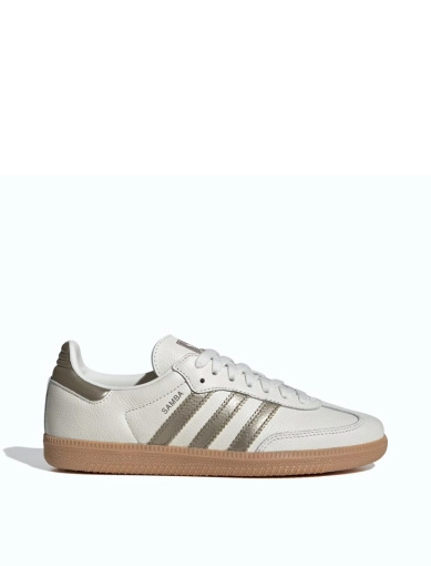 Жіночі кеди Adidas Samba зі штучної шкіри білі фото 1