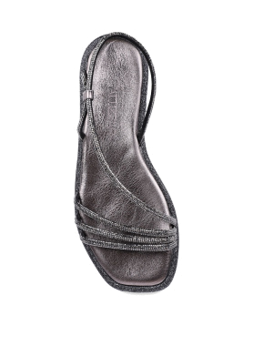 Жіночі сандалі шкіряні бронзові - фото 4 - Miraton