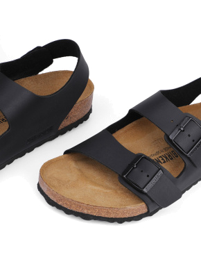 Жіночі сандалі BIRKENSTOCK зі штучної шкіри чорні - фото 5 - Miraton