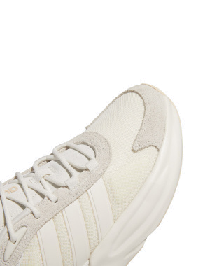 Женские кроссовки Adidas Ozelle Cloudfoam Lifestyle из искусственной кожи бежевые - фото 6 - Miraton