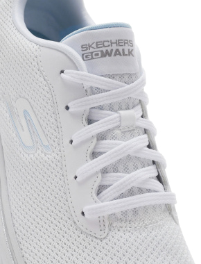 Женские кроссовки Skechers Go Walk 7 тканевые белые - фото 9 - Miraton