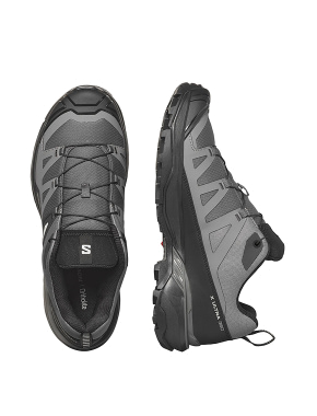 Мужские ботинки Salomon X Ultra 360 из искусственной кожи серые с подкладкой из текстиля - фото 5 - Miraton