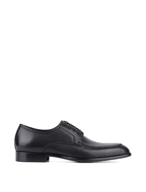 Мужские туфли оксфорды кожаные черные - фото 1 - Miraton
