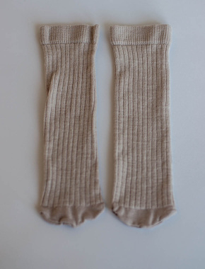 Набір жіночих високих шкарпеток Legs SOCKS WOOL MERINO бежеві, 2 пари - фото 1 - Miraton