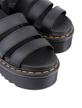 Жіночі сандалі Dr. Martens шкіряні чорні - фото 5 - Miraton
