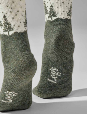 Набір жіночих високих шкарпеток Legs SOCKS WOOL молочні, 2 пари - фото 4 - Miraton