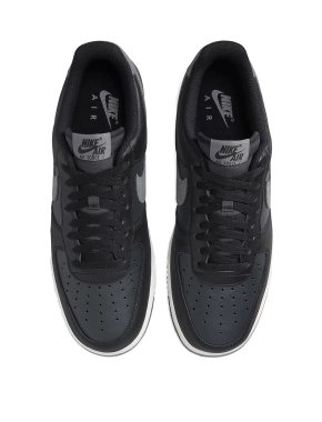 Мужские кеды Nike Air Force 1'07 LV8 кожаные черные - фото 4 - Miraton