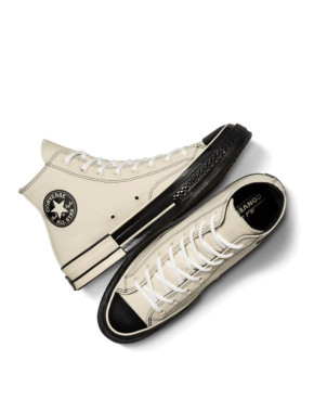 Женские кеды Converse Chuck 70 бежевые тканевые - фото 2 - Miraton