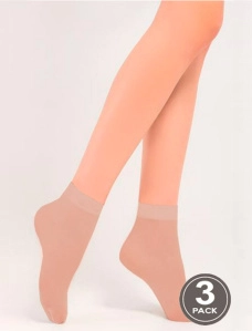 Женские носки Legs 152 SUNNY бежевые, 3 пары - фото  - Miraton