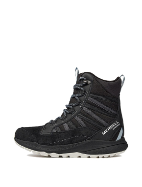 Женские ботинки Merrell Bravada Edge 2 Thermo Mid замшевые черные с подкладкой из текстиля - фото 2 - Miraton