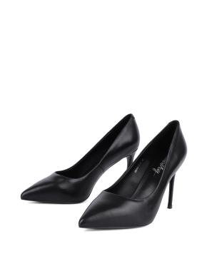 Жіночі туфлі шкіряні чорні - фото 2 - Miraton