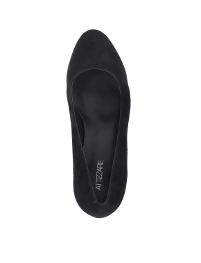 Жіночі туфлі човники чорні велюрові - фото 4 - Miraton