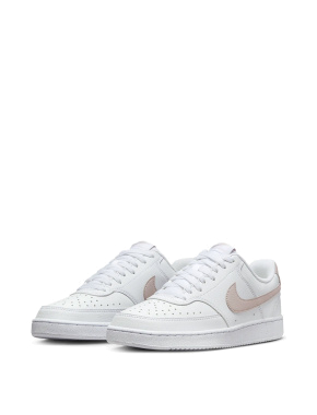 Женские кеды Nike Court Vision Low Next Nature белые кожаные - фото 3 - Miraton