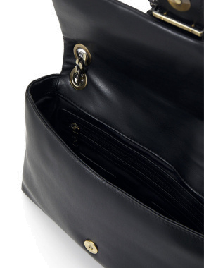 Сумка Just Cavalli крос-боді чорна з екошкіри з декоративною застібкою - фото 4 - Miraton