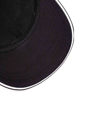 Чоловіча кепка Karl Lagerfeld тканинна чорна - фото 5 - Miraton