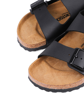 Мужские сандалии BIRKENSTOCK из искусственной кожи черные - фото 5 - Miraton