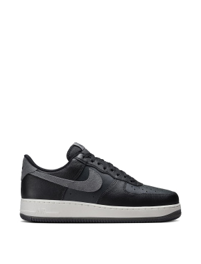 Чоловічі кеди Nike Air Force 1'07 LV8 шкіряні чорні - фото 1 - Miraton