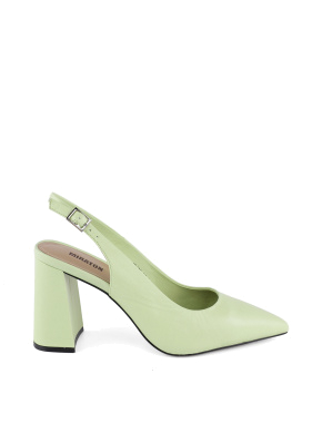 Жіночі туфлі шкіряні зелені - фото 2 - Miraton