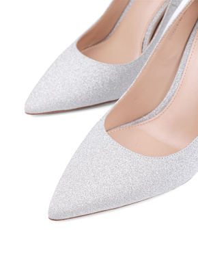 Жіночі туфлі човники MiaMay срібного кольору - фото 5 - Miraton