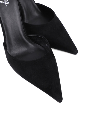Жіночі туфлі MiaMay велюрові чорні - фото 4 - Miraton