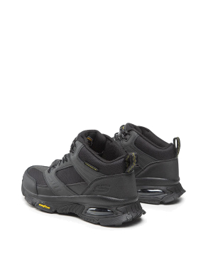Мужские ботинки треккинговые кожаные черные - фото 3 - Miraton