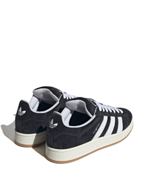 Мужские кеды Adidas Campus 00s замшевые черные - фото 6 - Miraton