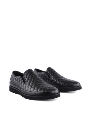Мужские туфли черные кожаные - фото 2 - Miraton