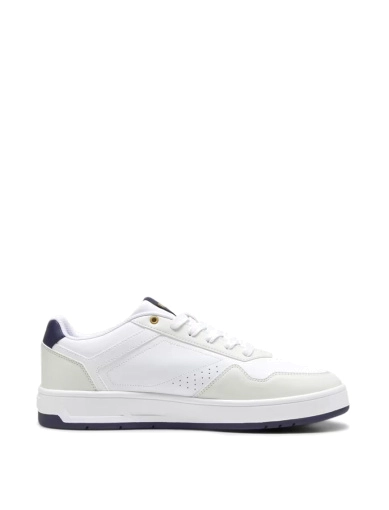 Мужские кеды PUMA Court Classic из искусственной кожи белые фото 1