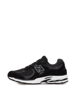 Мужские кроссовки New Balance 2002 замшевые черные - фото 2 - Miraton