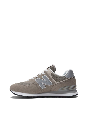 Мужские кроссовки New Balance 574 замшевые серые - фото 2 - Miraton