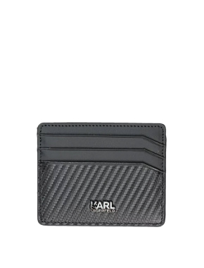 Чоловічий гаманець Karl Lagerfeld з екошкіри чорний - фото 1 - Miraton