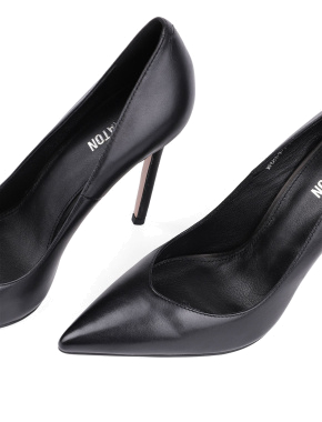 Жіночі туфлі-човники MIRATON шкіряні чорні жіночі - фото 4 - Miraton